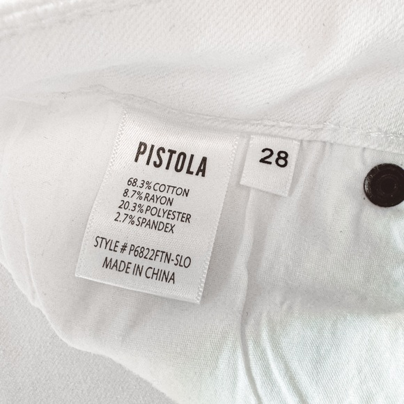 Pistola Jennifer Spring High Rise Skinny Ankle Denim Jeans‎ in Oslo White 28 - Picture 8 of 12